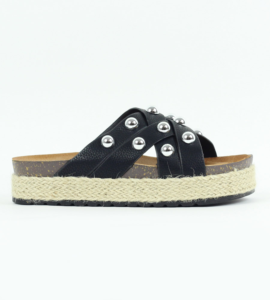 Flatforms χιαστί με τρουκς 35131