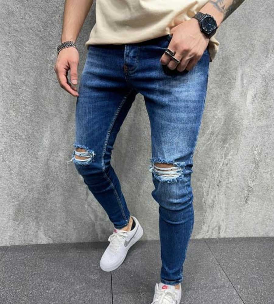 Skinny jean pant slash B6250