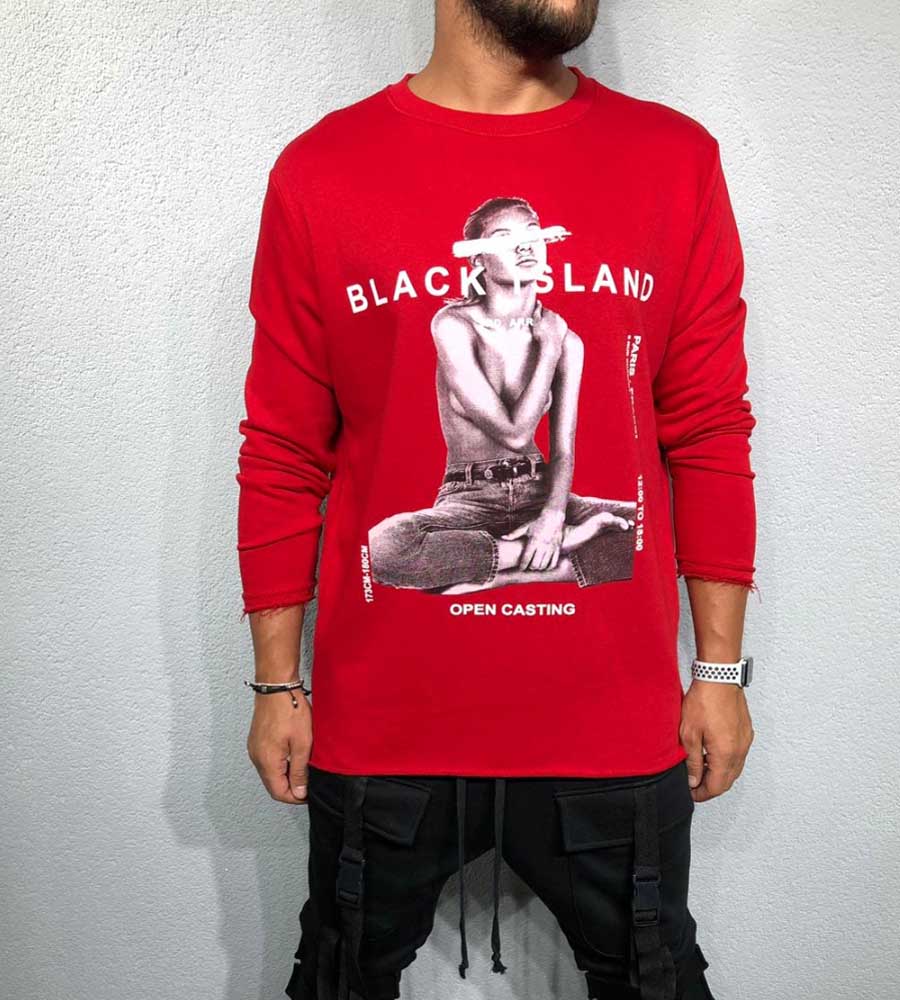 Men's sweatshirt -open casting- BL32080
