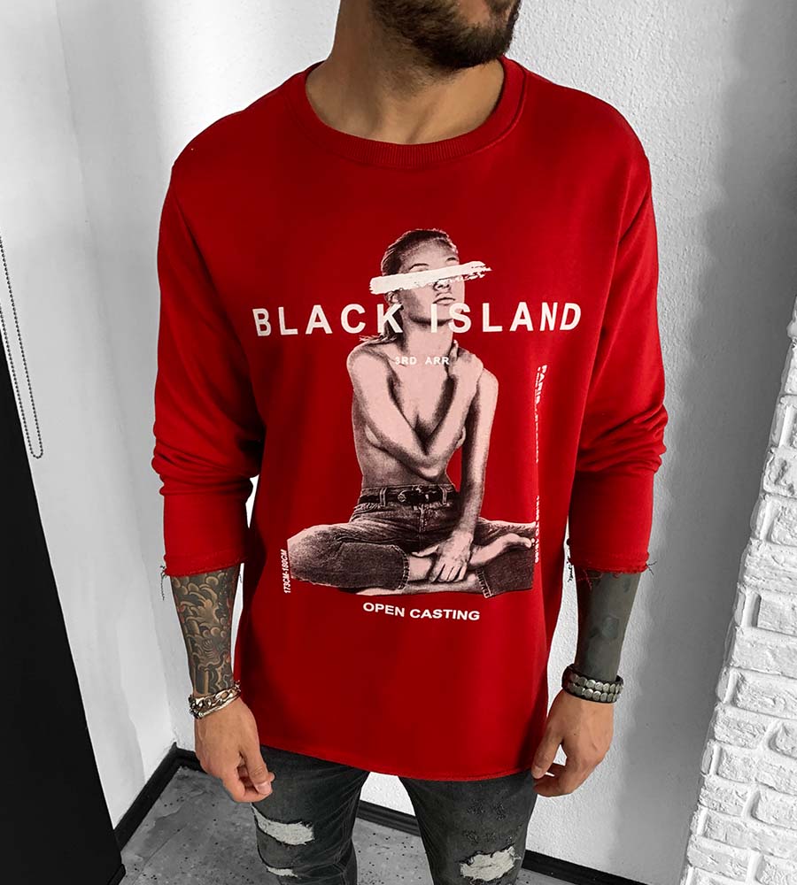 Men's sweatshirt -open casting- BL32080