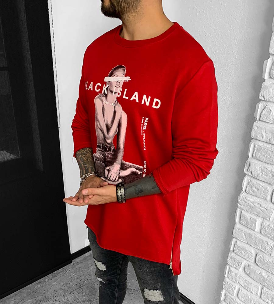 Men's sweatshirt -open casting- BL32080