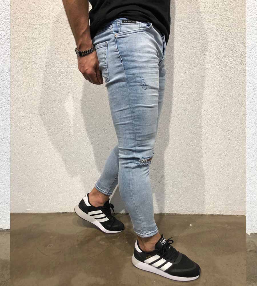 Παντελόνι jean ανδρικό damaged BL3306