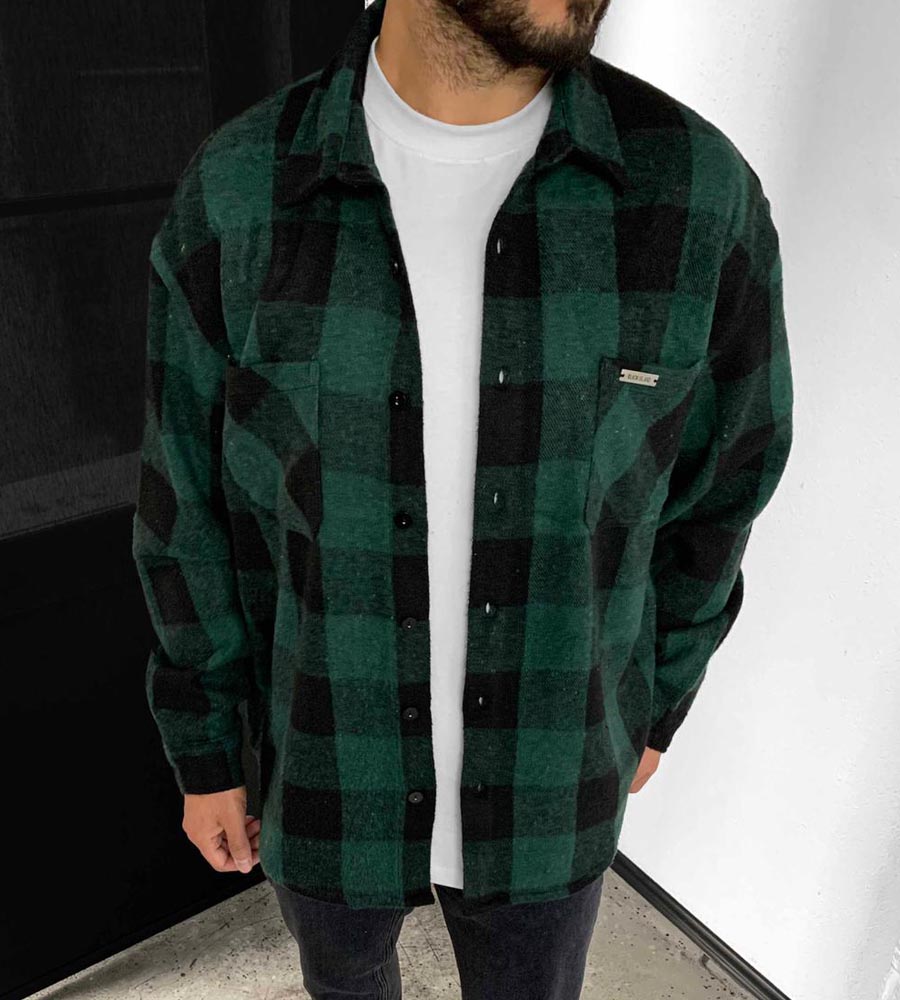 Πουκάμισο ανδρικό oversized καρό BL45858