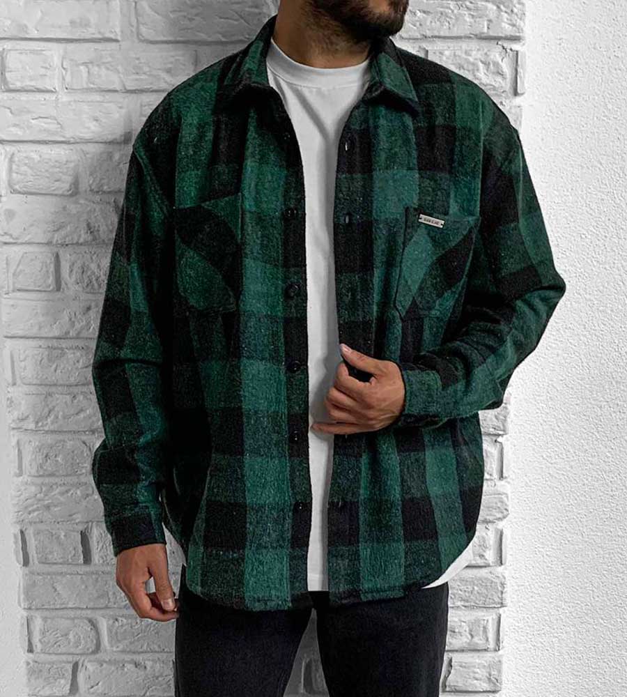 Πουκάμισο ανδρικό oversized καρό BL45858