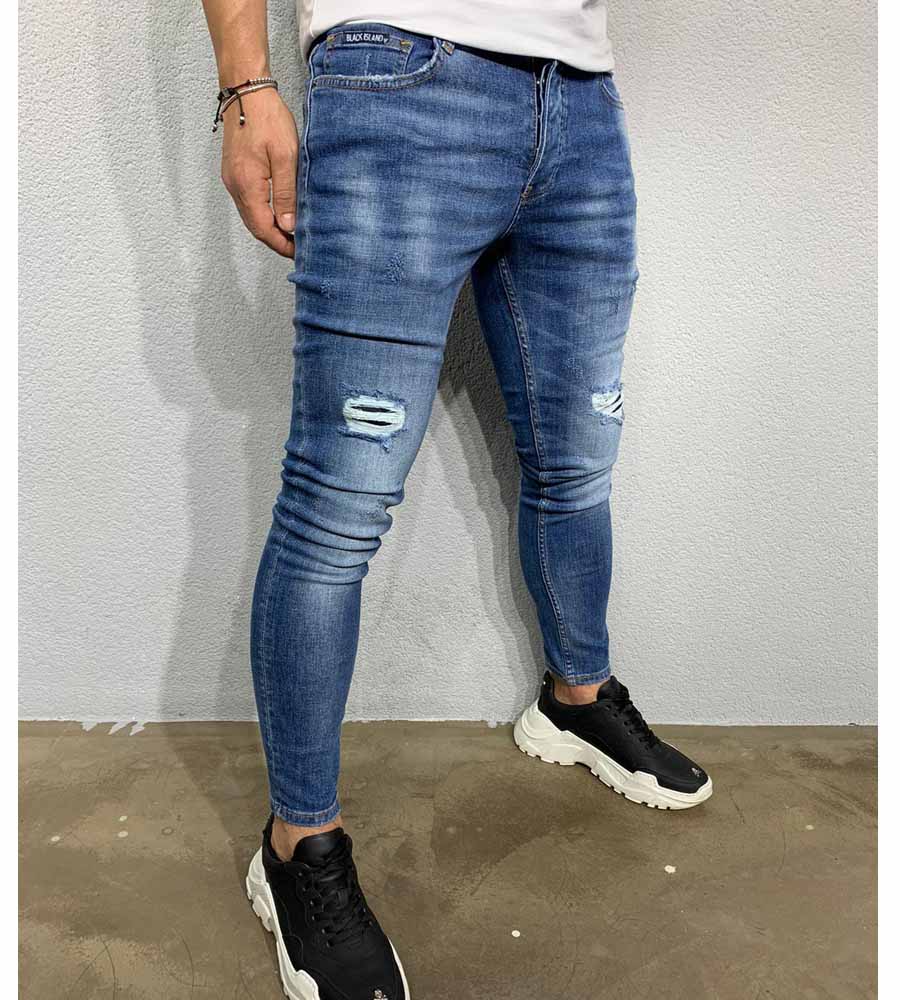 Skinny jean παντελόνι slash BL5228