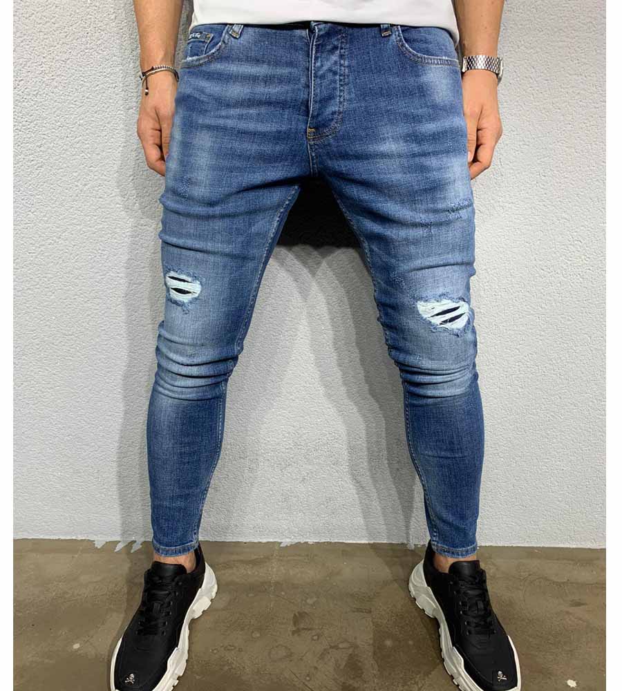 Skinny jean παντελόνι slash BL5228