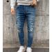 Skinny jean pant slash BL6530: img 1