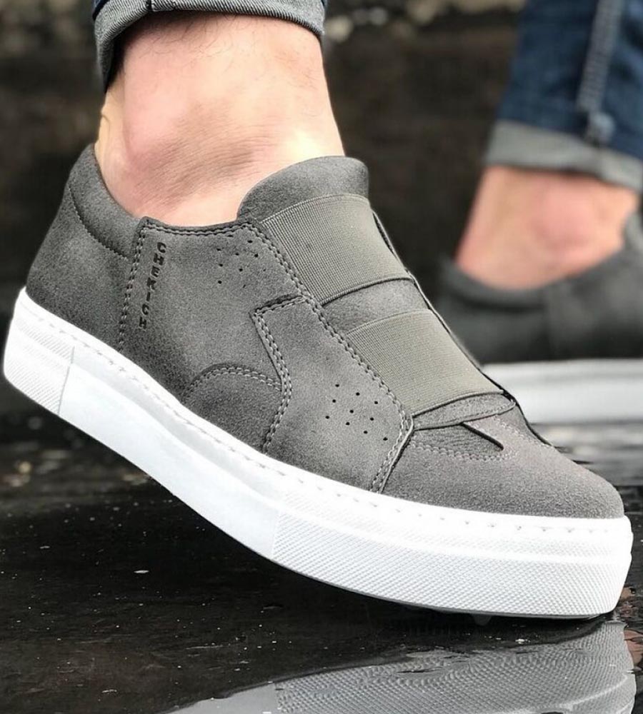 Men's sneakers with elastic bands C033
