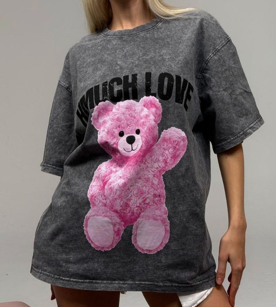 Oversized t-shirt -HMUCH LOVE- TR25007CH