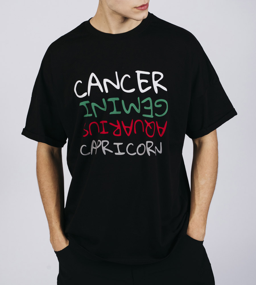 Oversized T-shirt ανδρικό -Zodiac- E5066