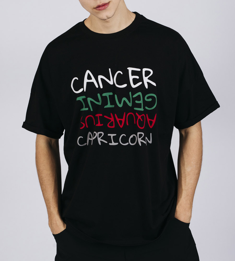 Oversized T-shirt ανδρικό -Zodiac- E5066