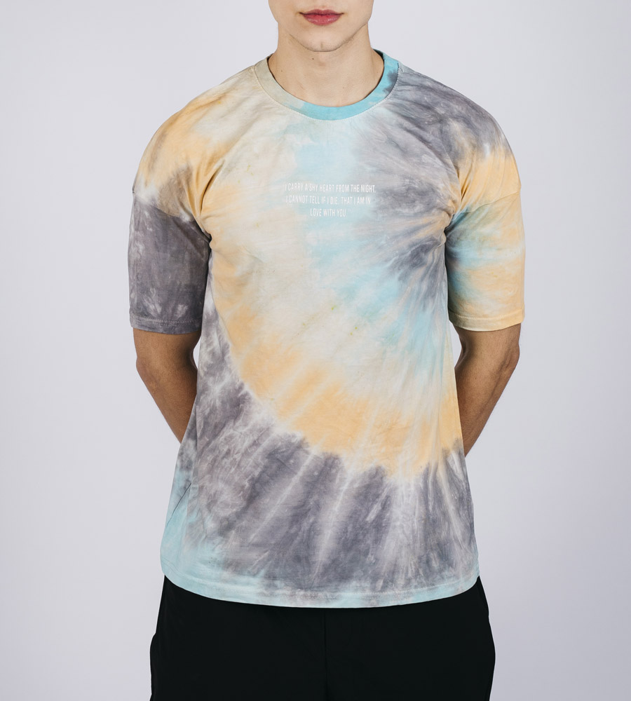 Oversized T-shirt ανδρικό colourfull E5194