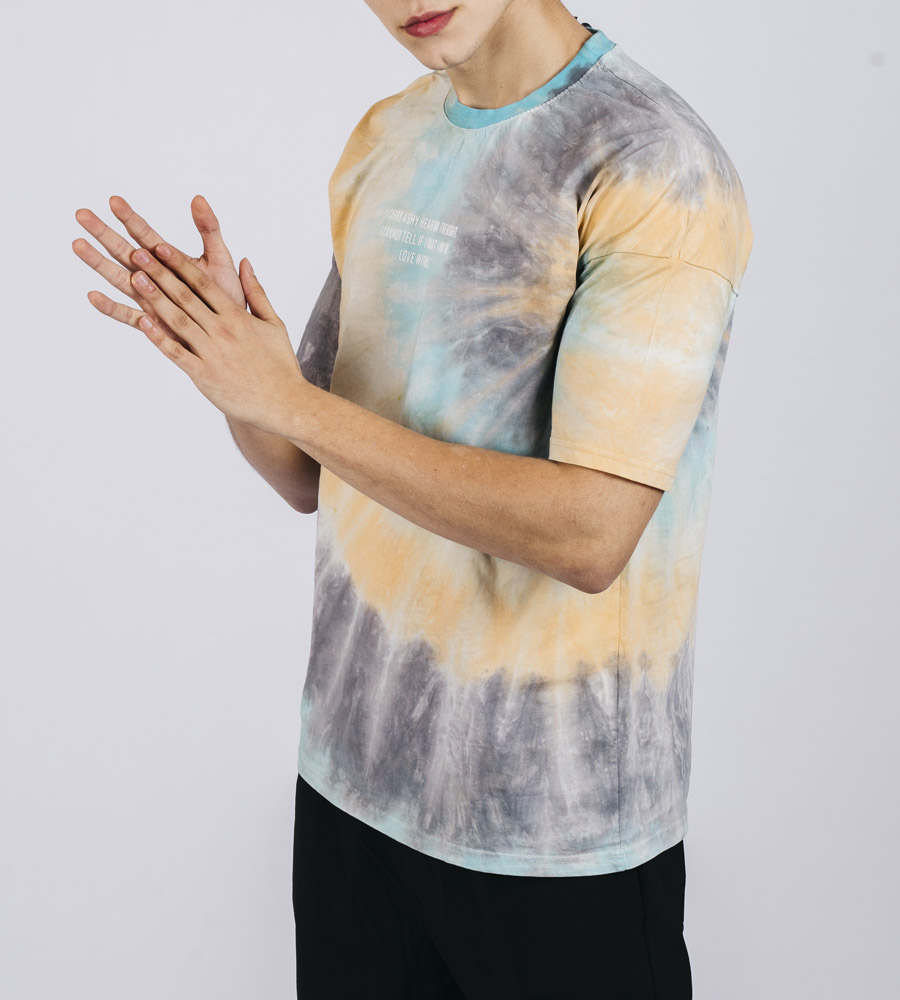 Oversized T-shirt ανδρικό colourfull E5194