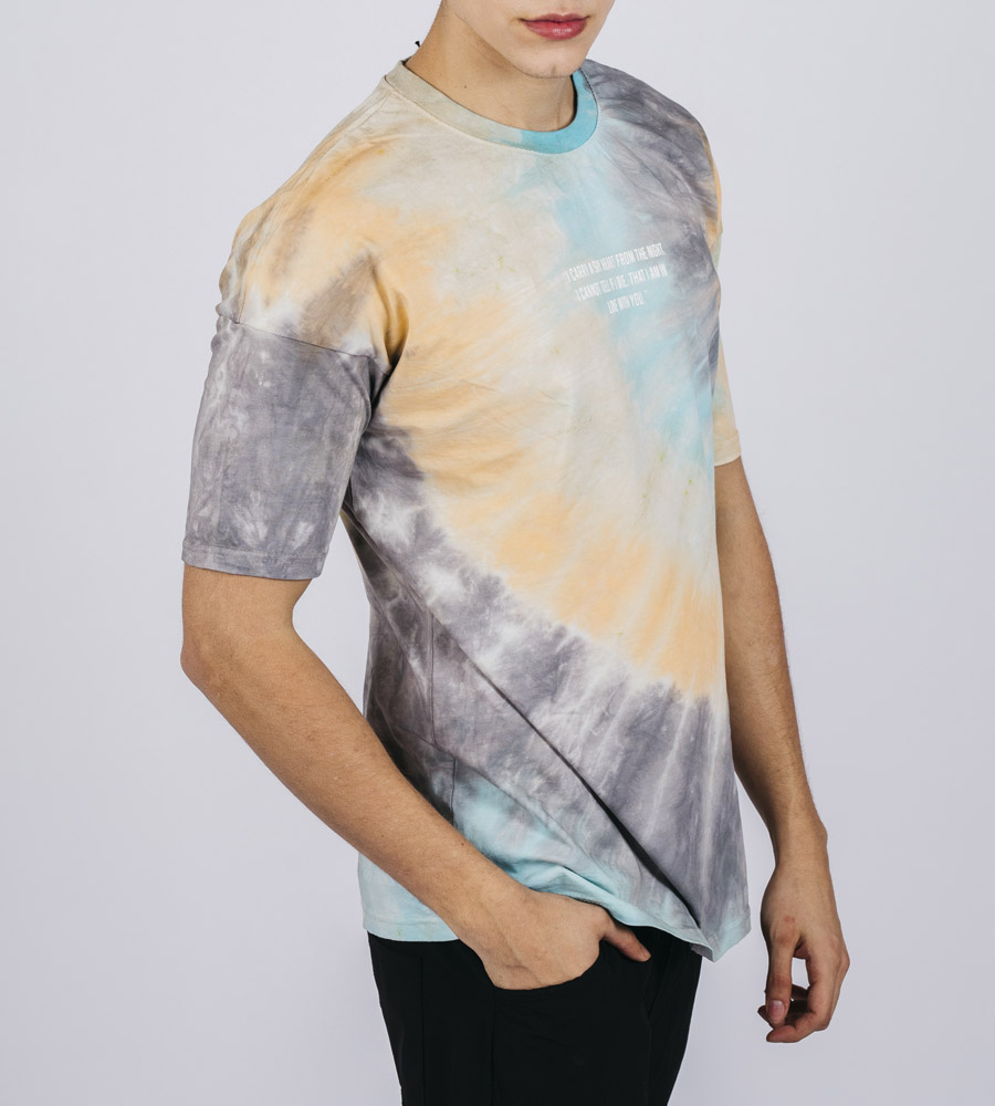 Oversized T-shirt ανδρικό colourfull E5194