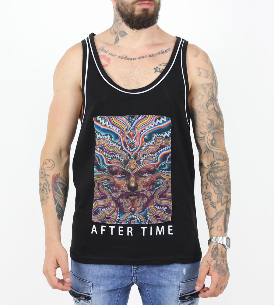 Αμάνικο ανδρικό Tshirt aftertime K17-1073