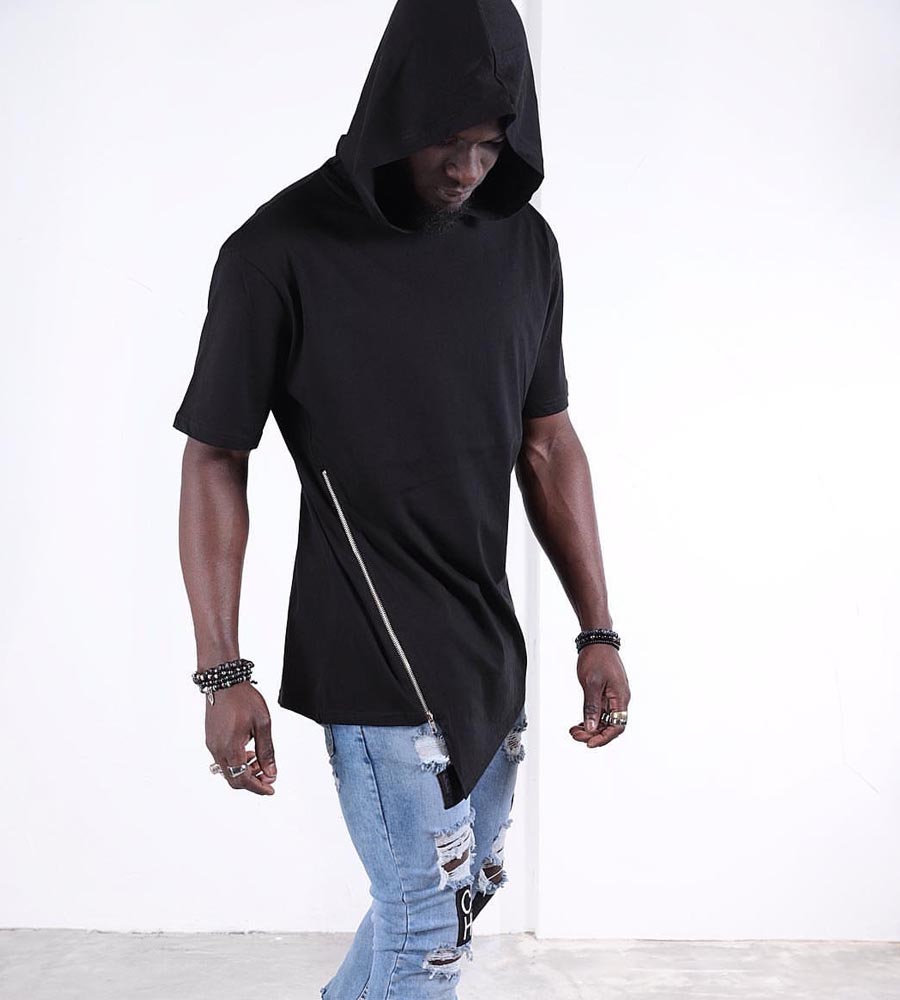 Mens T-shirt hoodie style K2135