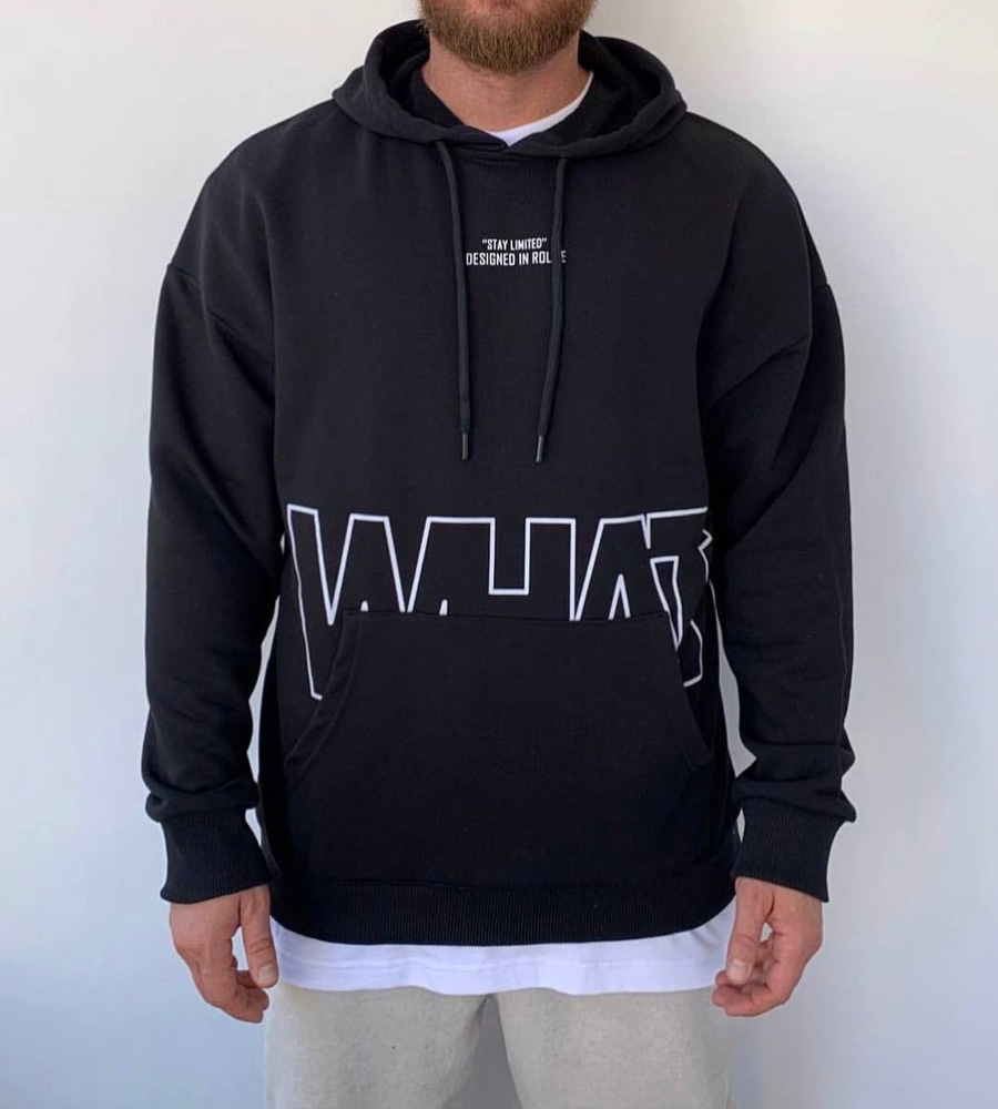Men's Hoodie -WHAT-  R21083