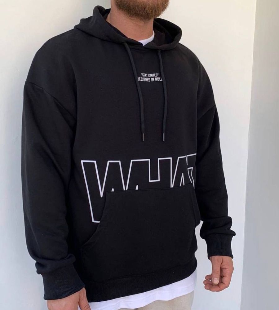 Men's Hoodie -WHAT-  R21083