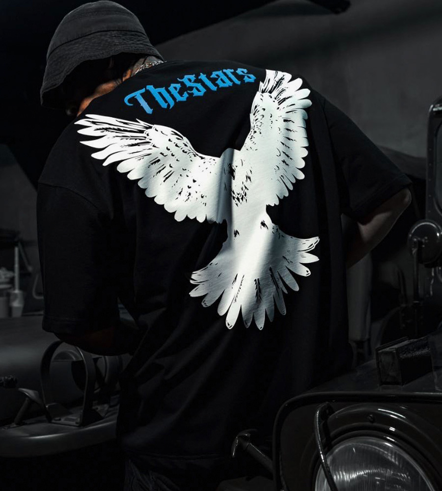 Oversized t-shirt -THE STARS- TR050ES