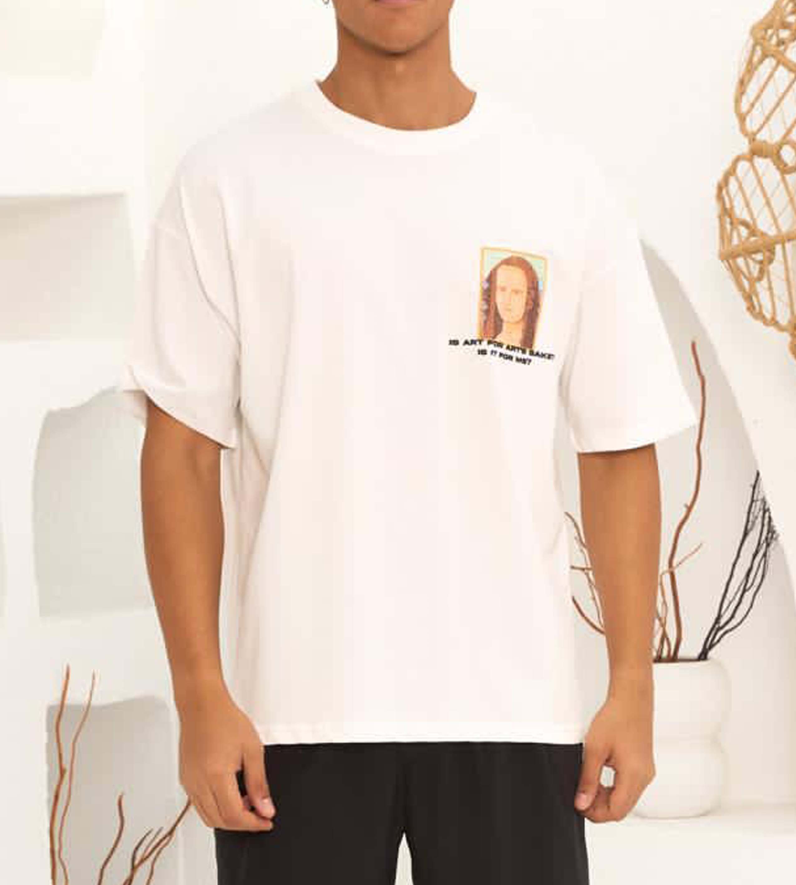 Oversized t-shirt -MONA LISA- TR069EK