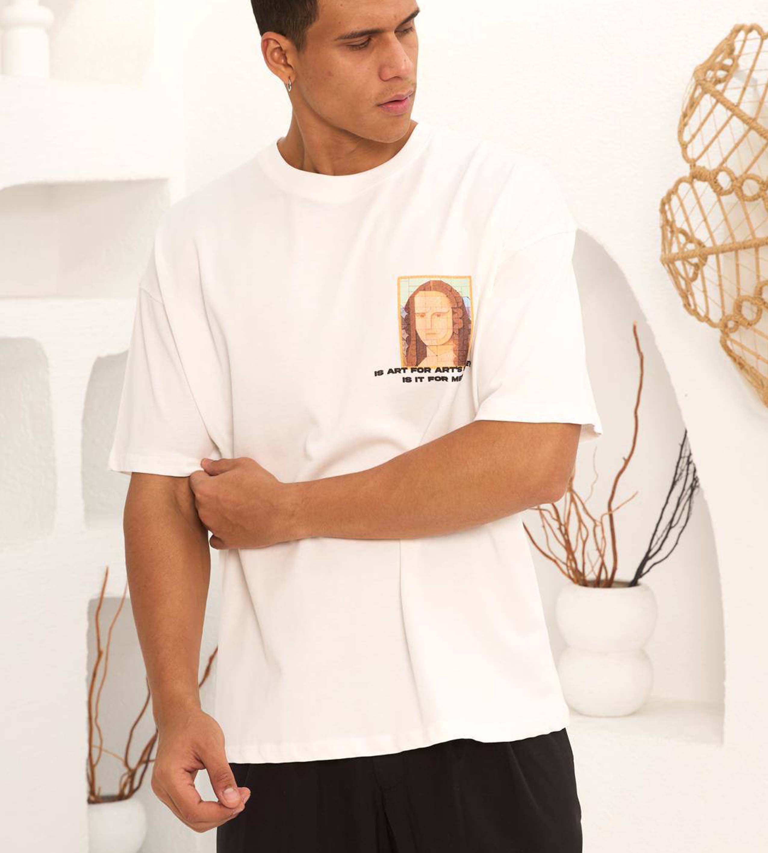 Oversized t-shirt -MONA LISA- TR069EK