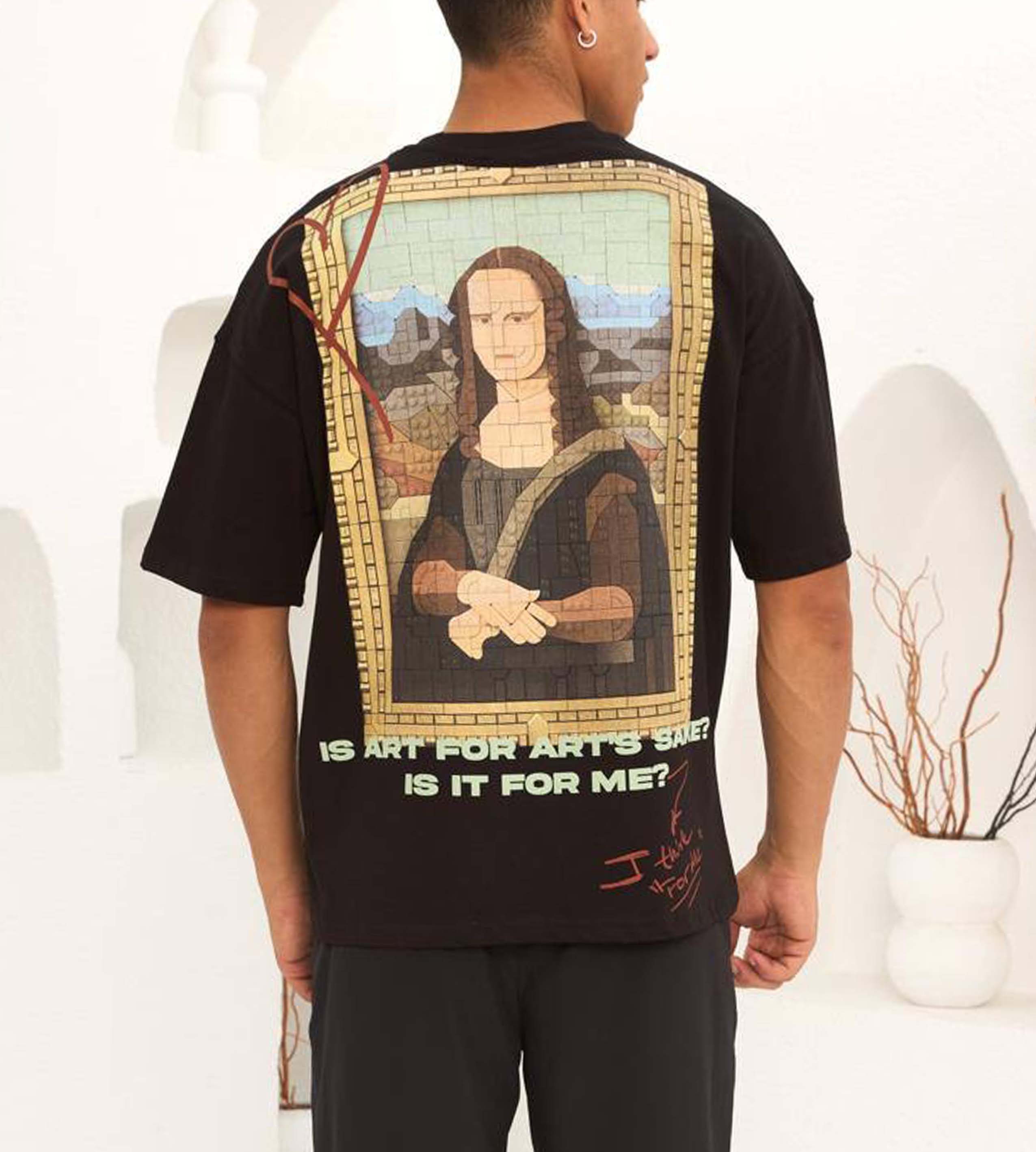 Oversized t-shirt -MONA LISA- TR069EK