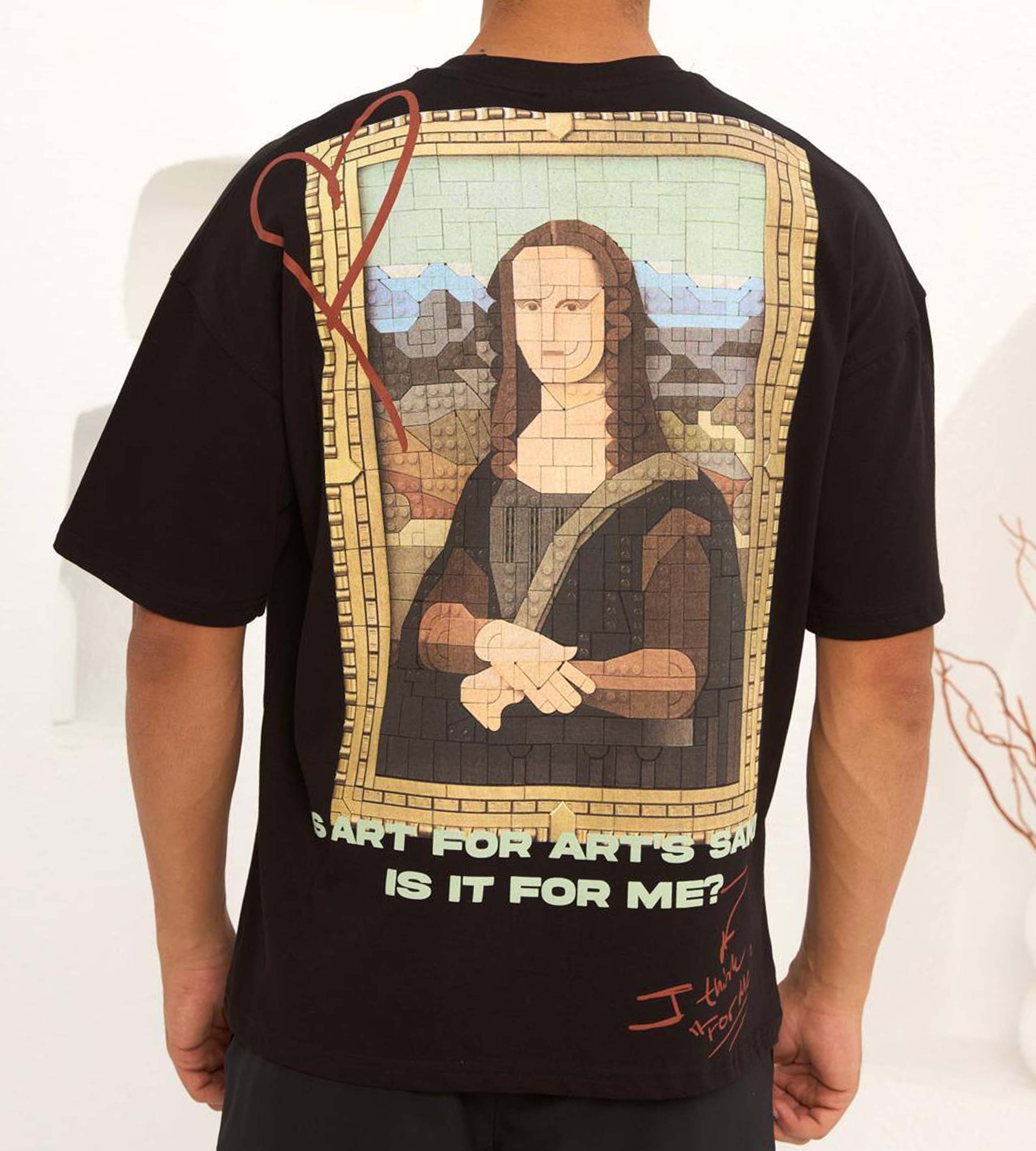 Oversized t-shirt -MONA LISA- TR069EK