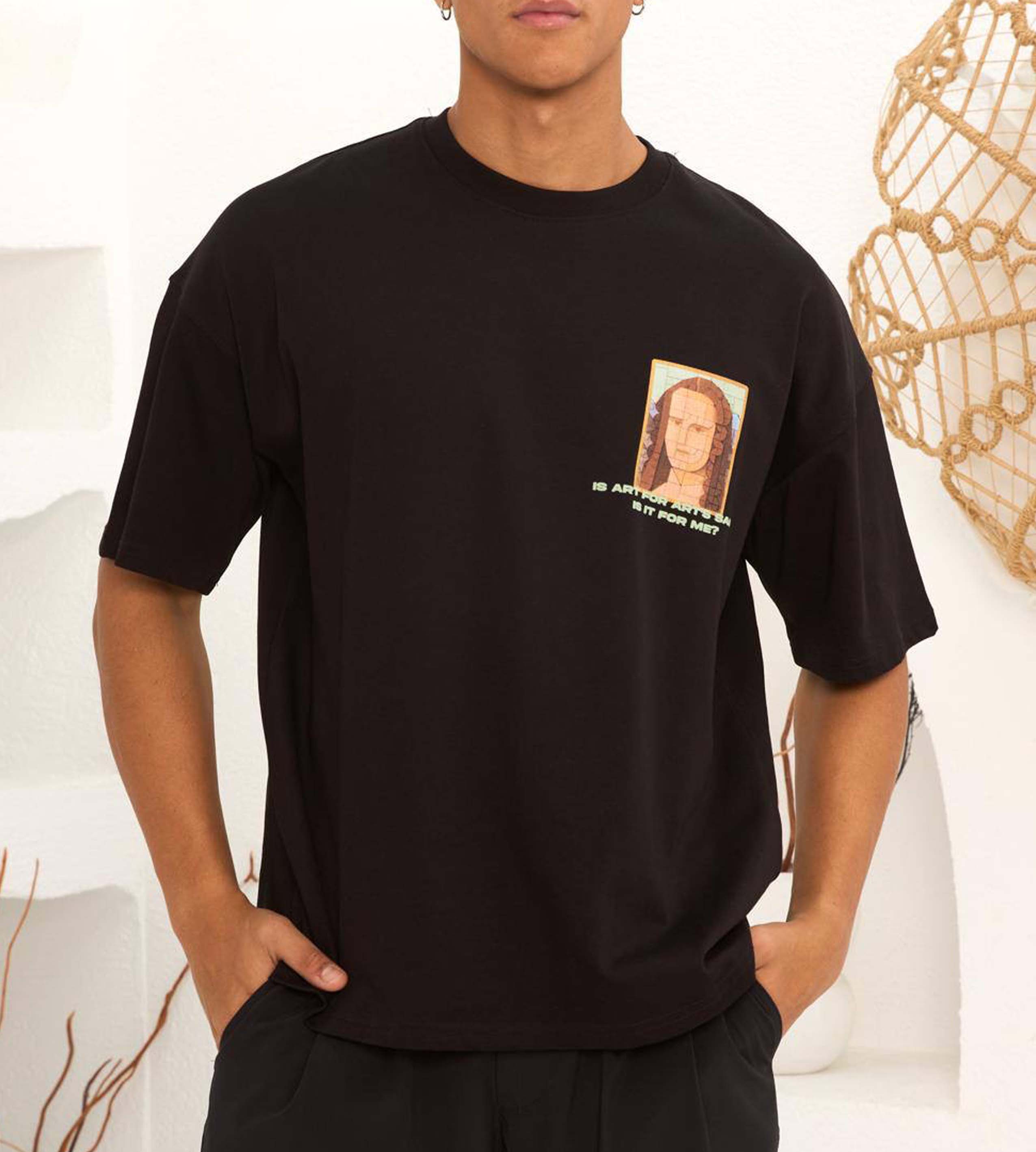 Oversized t-shirt -MONA LISA- TR069EK