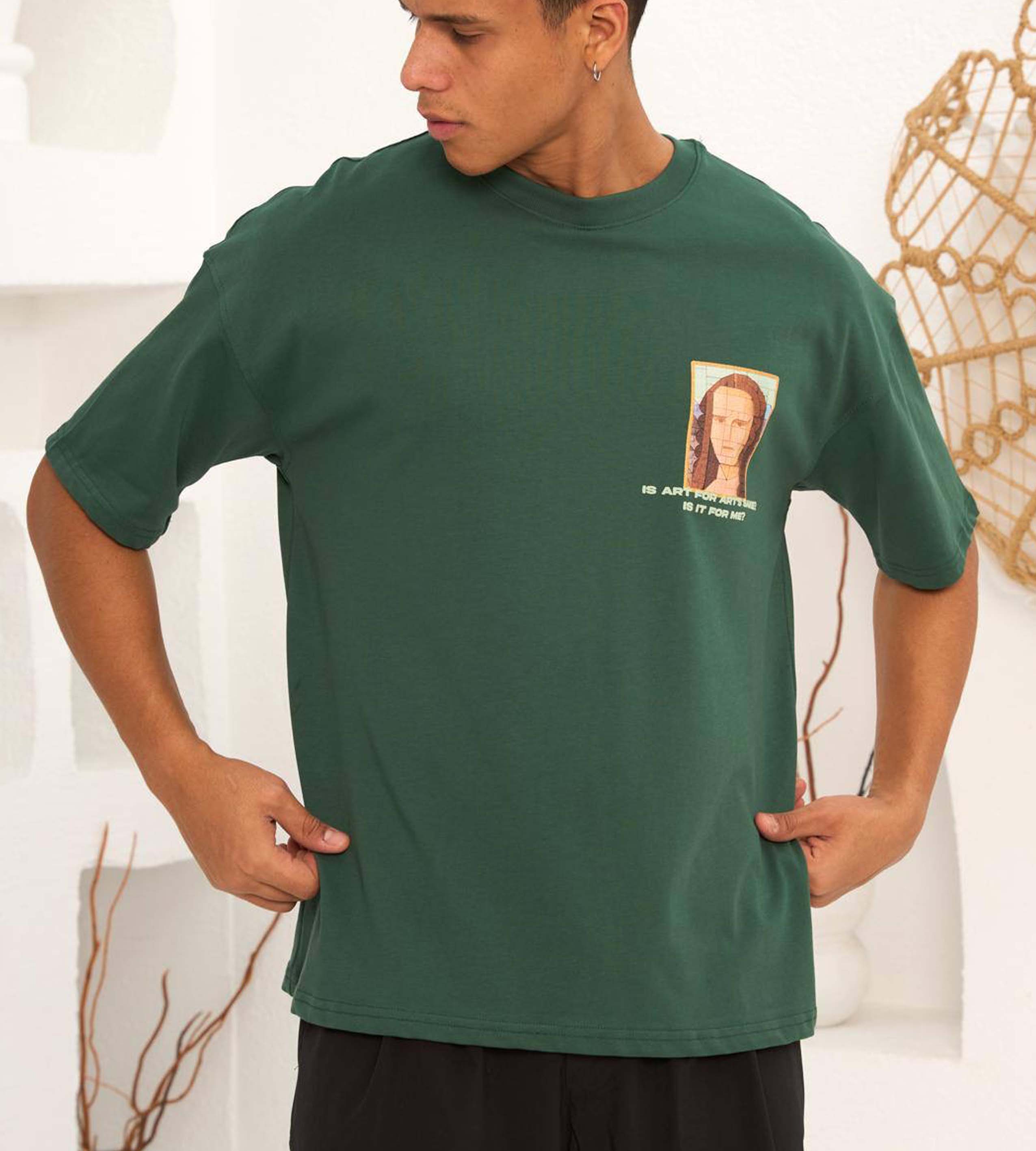 Oversized t-shirt -MONA LISA- TR069EK