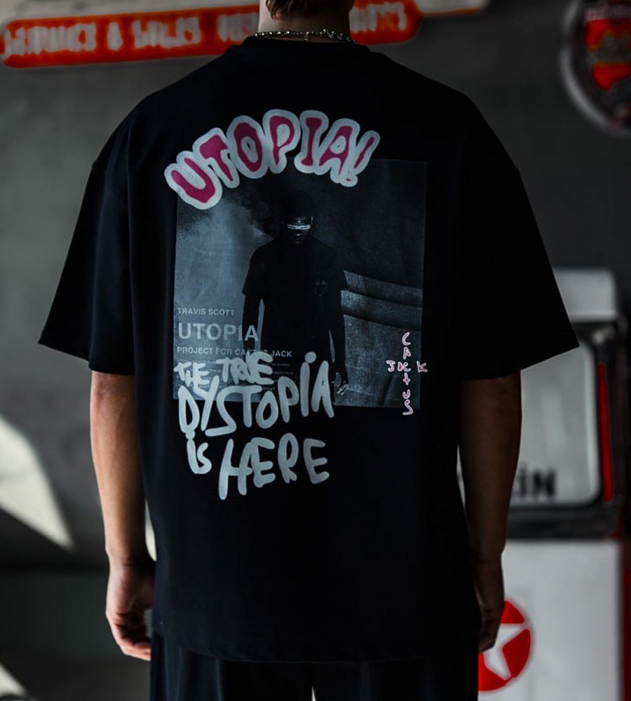 Oversized t-shirt -UTOPIA- TR094ES