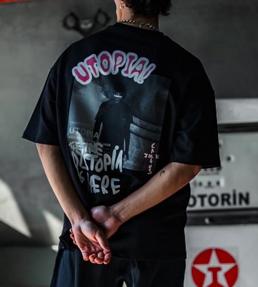 Oversized t-shirt -UTOPIA- TR094ES