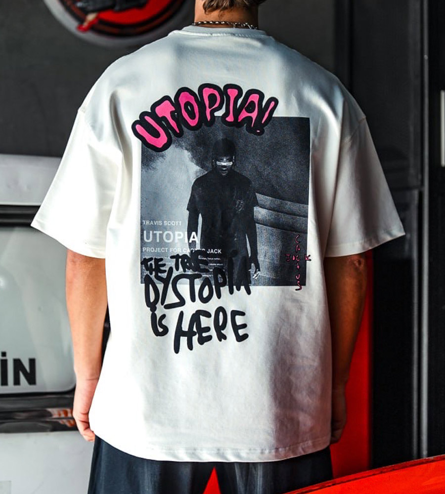 Oversized t-shirt -UTOPIA- TR094ES