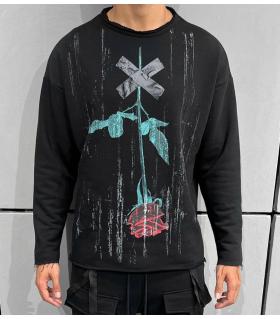 Μπλούζα φούτερ -ROSE- TR14670BL