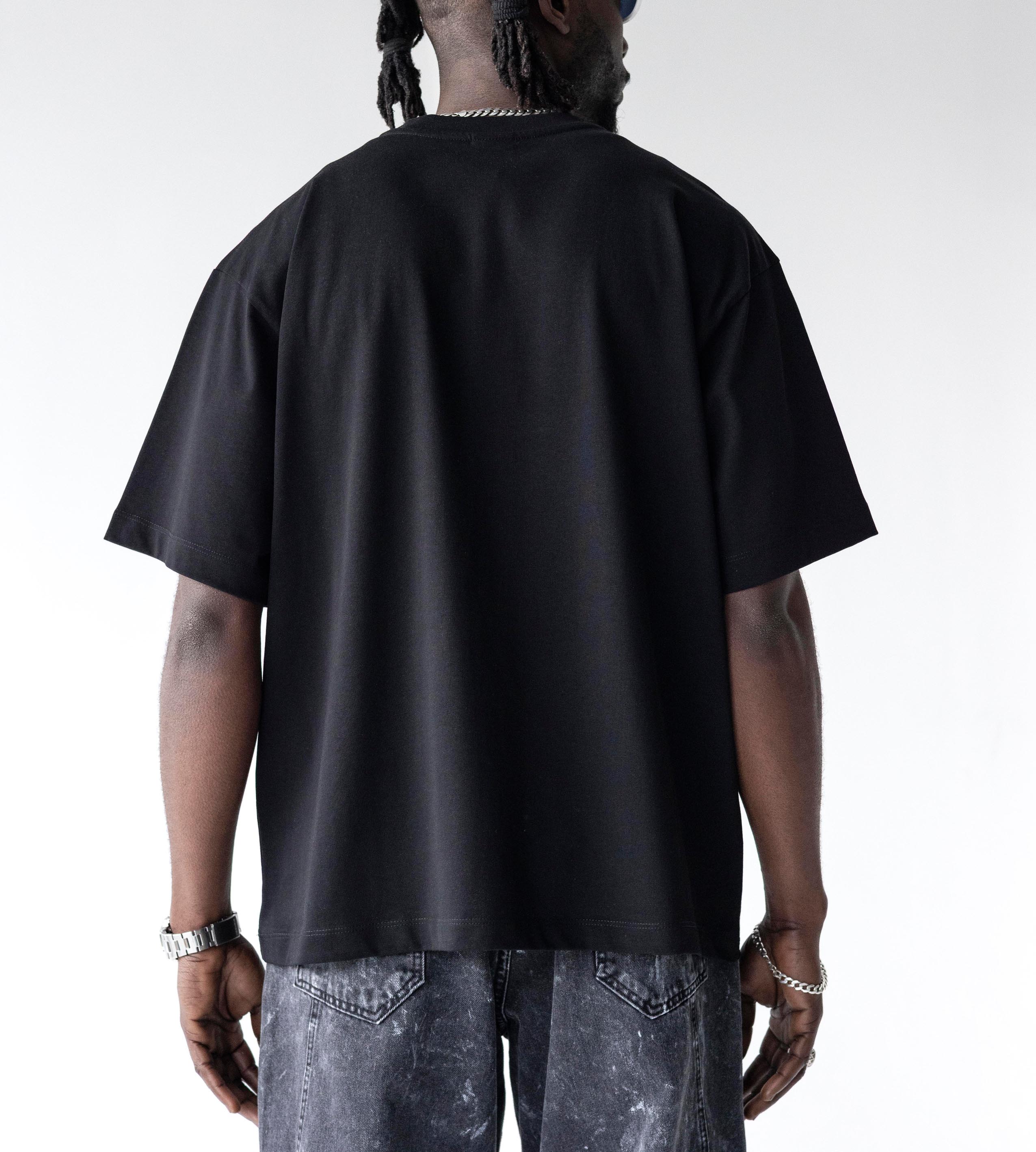 Oversized t-shirt -TUPAC- TR1734BL BLACK ISLAND