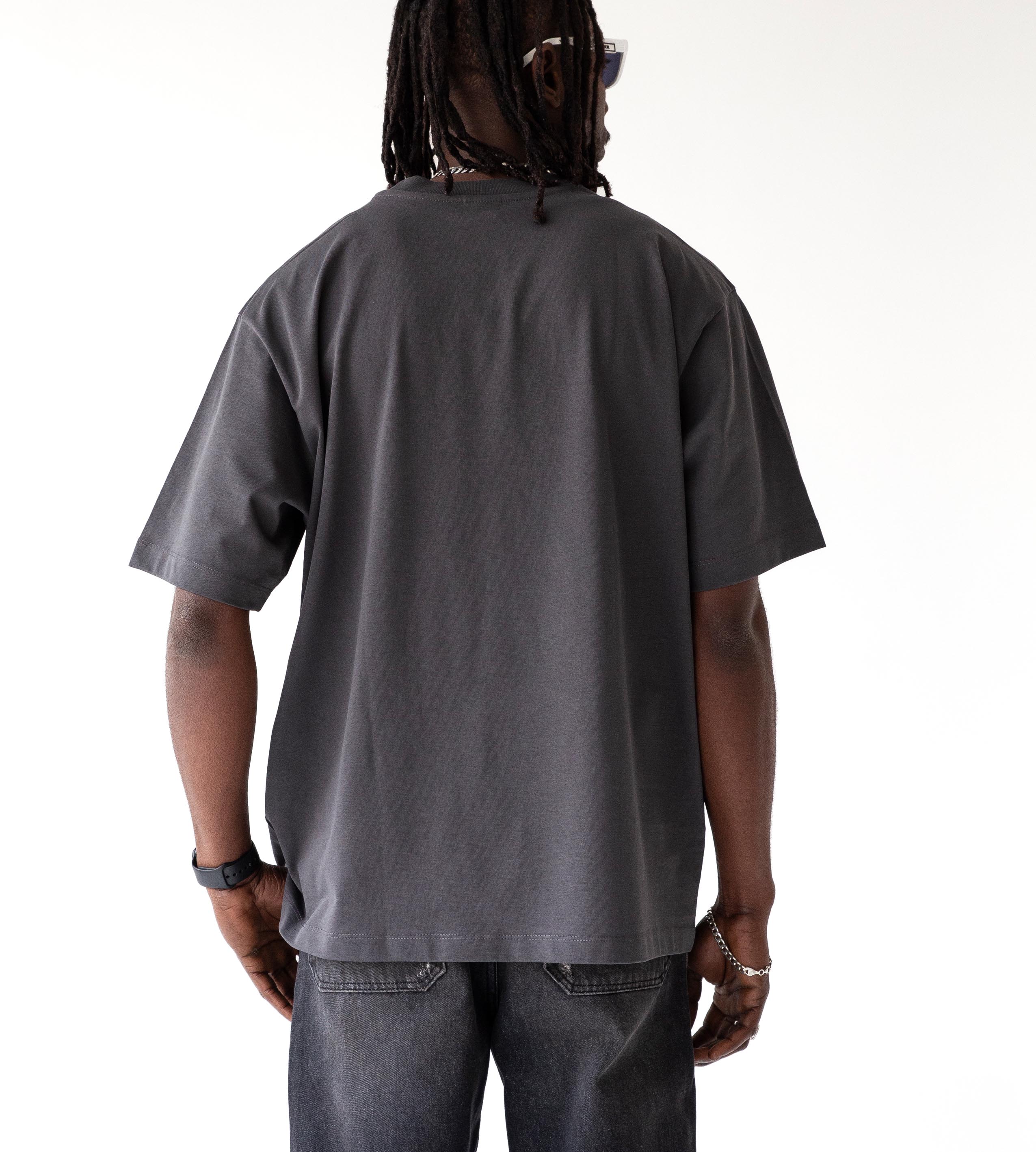 Oversized t-shirt -BEAR- TR1737BL BLACK ISLAND