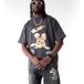Oversized t-shirt -BEAR- TR1737BL BLACK ISLAND: img 3