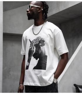 Oversized t-shirt -F*CK LOVE- TR1747BL BLACK ISLAND