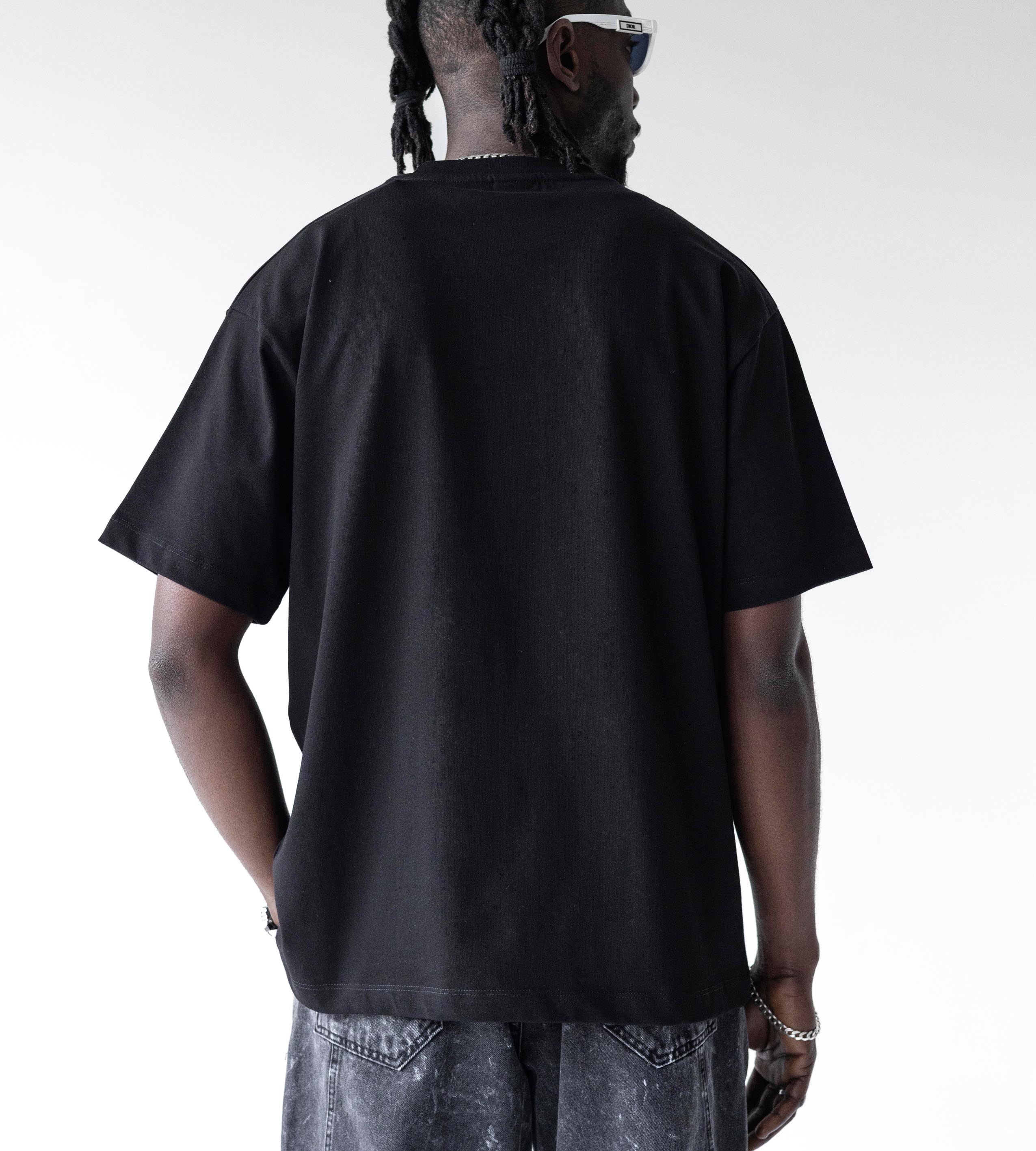 Oversized t-shirt -ANGEL- TR1755BL BLACK ISLAND