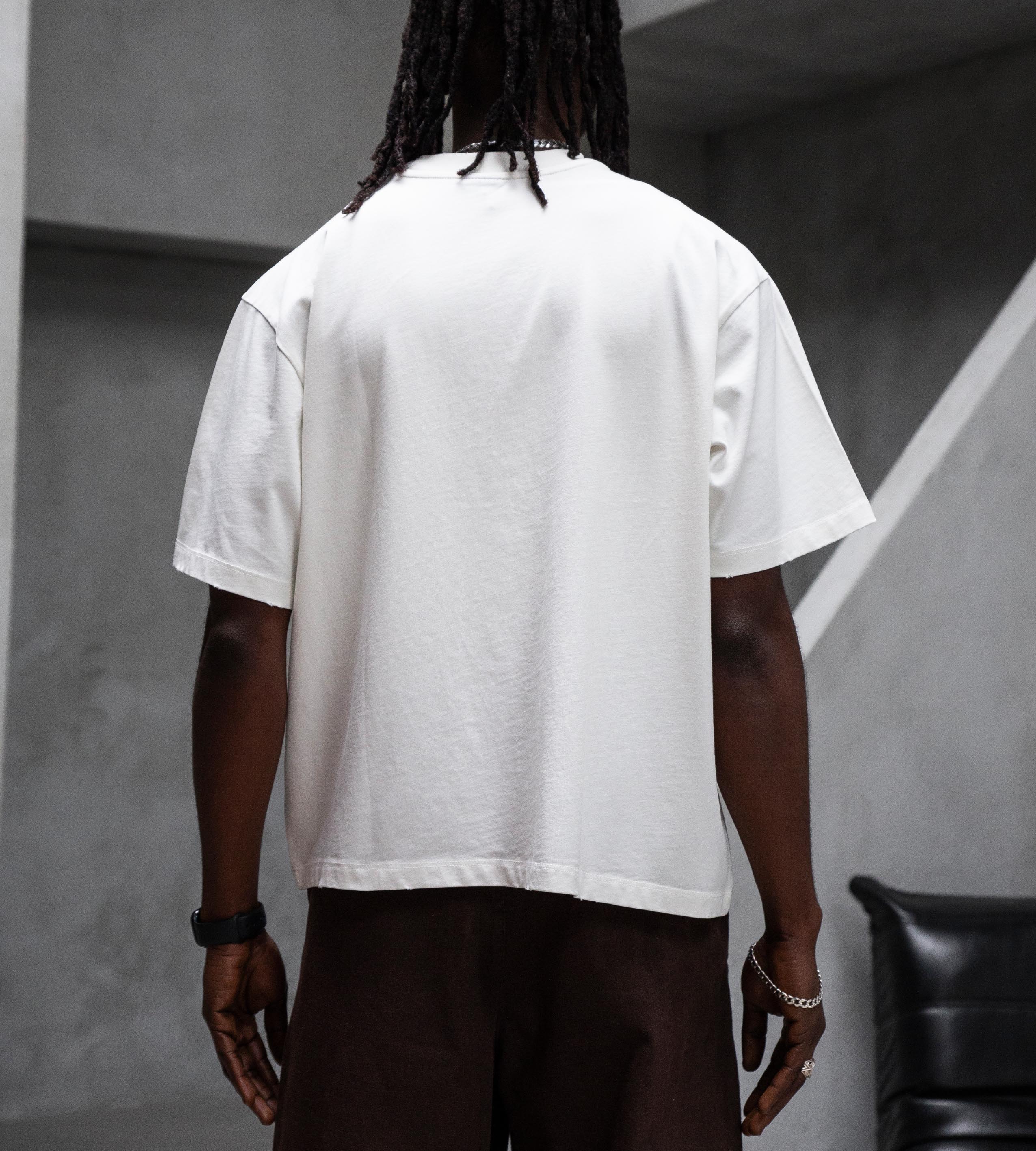 Oversized t-shirt -FEARLESS- TR1858BL BLACK ISLAND