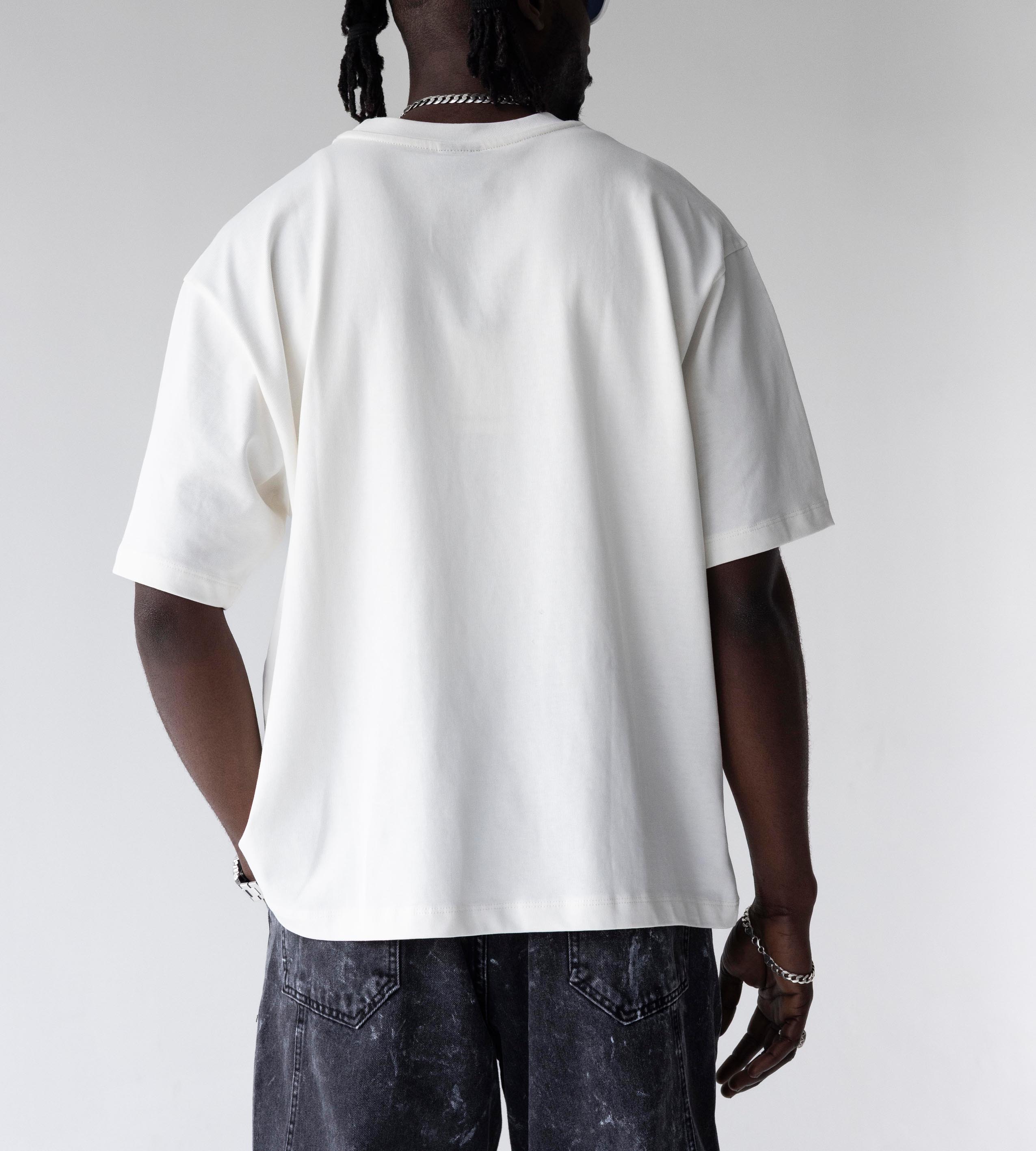 Oversized t-shirt -FAST MONEY- TR1869BL BLACK ISLAND