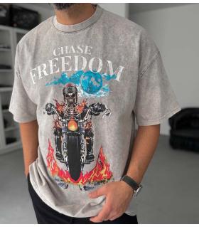 Oversized t-shirt -FREEDOM- TR190JA