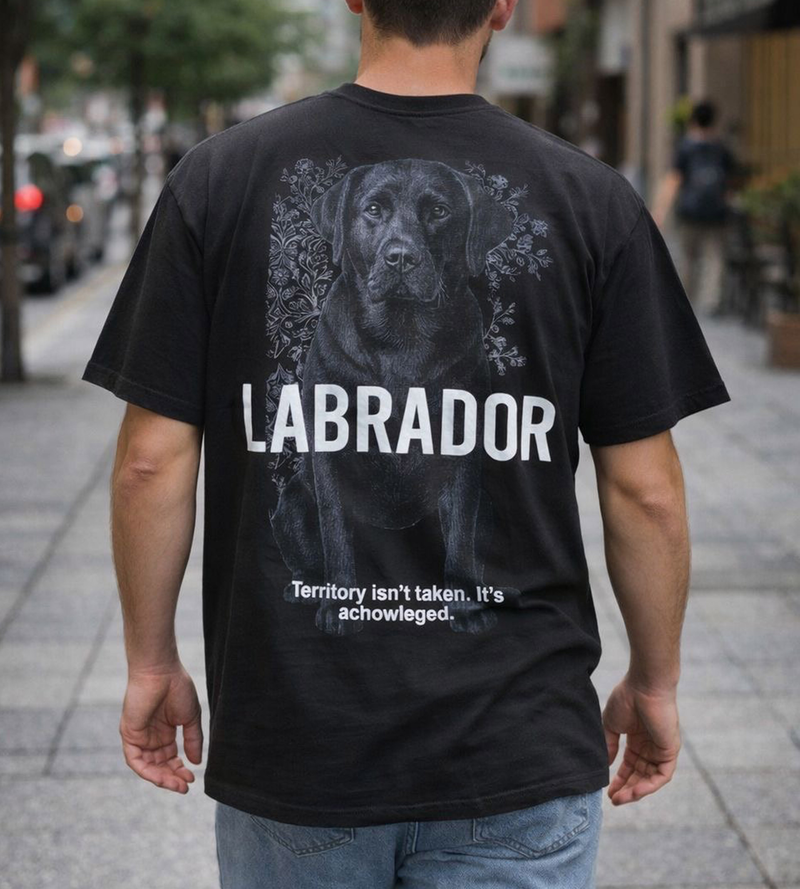 Oversized t-shirt -LABRADOR- TR2292MF