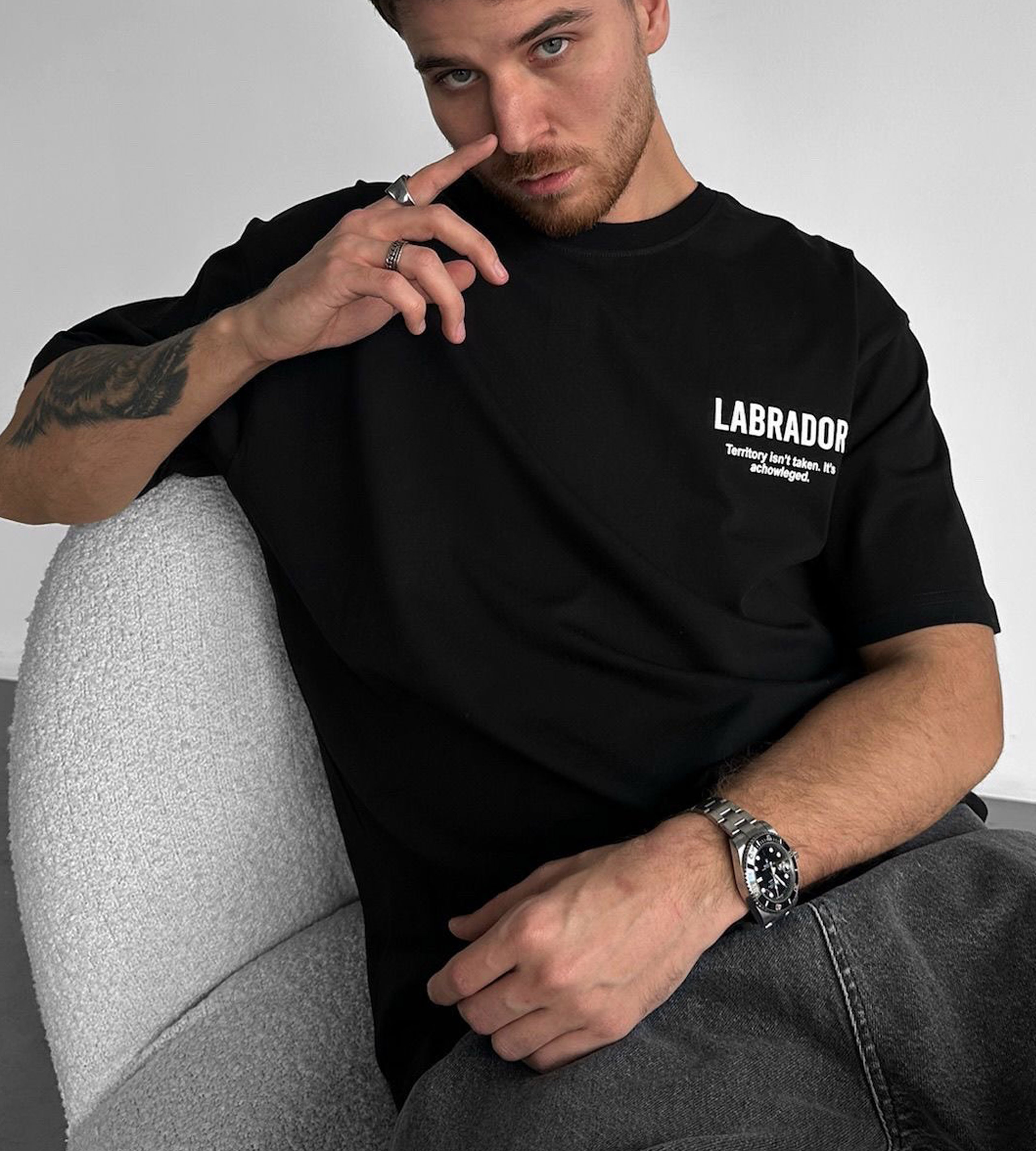 Oversized t-shirt -LABRADOR- TR2292MF