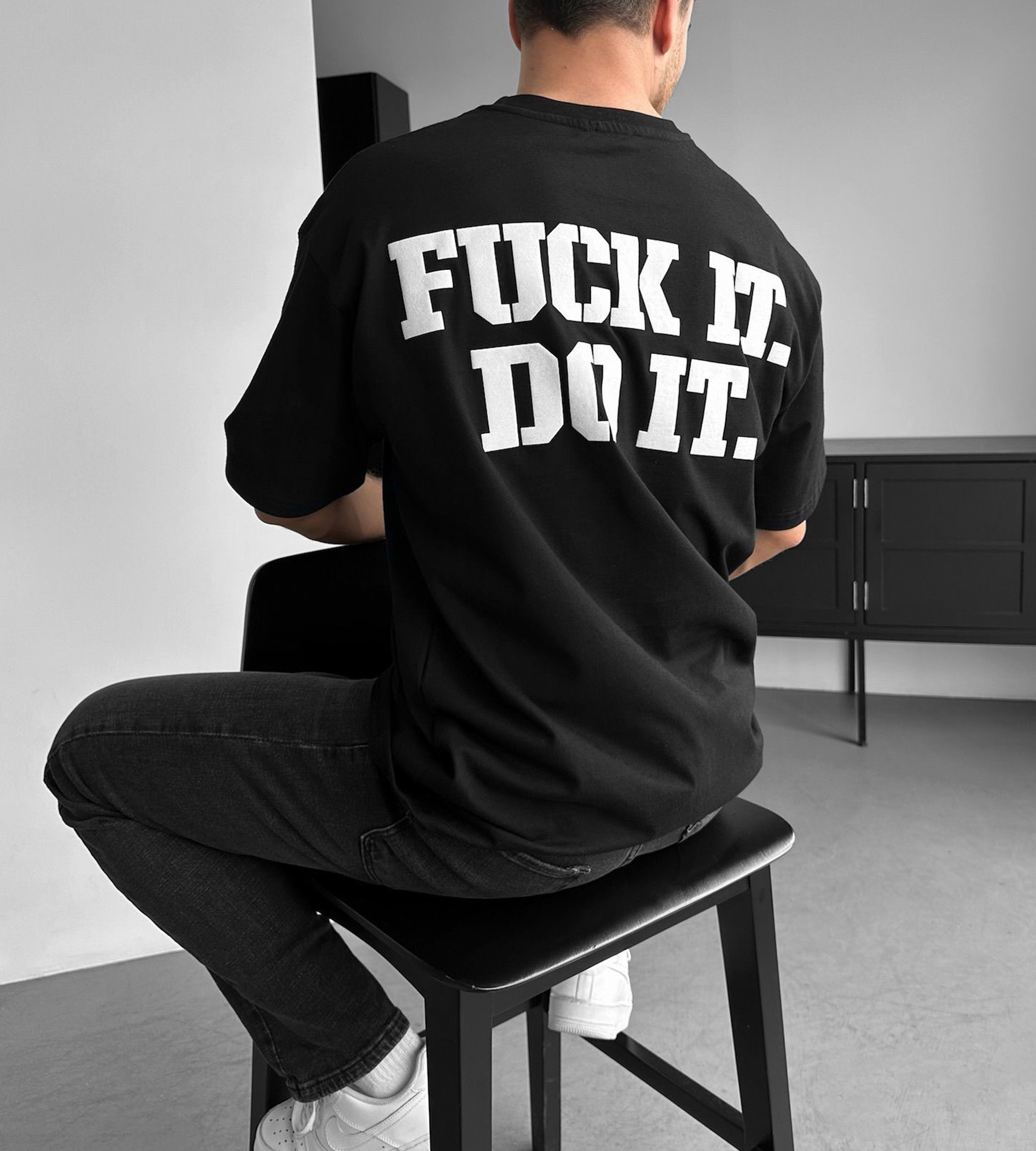 Oversized t-shirt -FUCK IT DO IT- TR2299MF