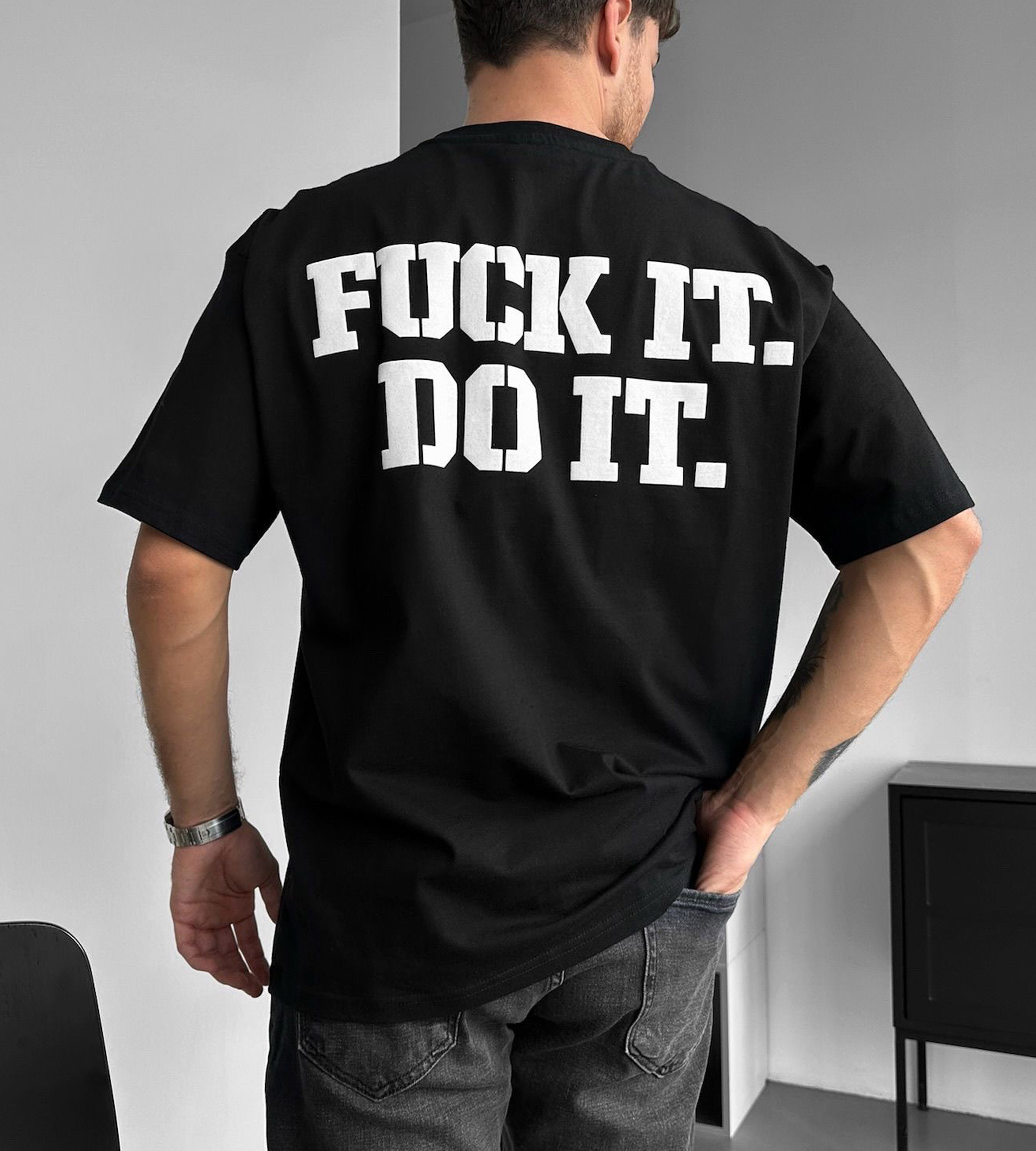 Oversized t-shirt -FUCK IT DO IT- TR2299MF