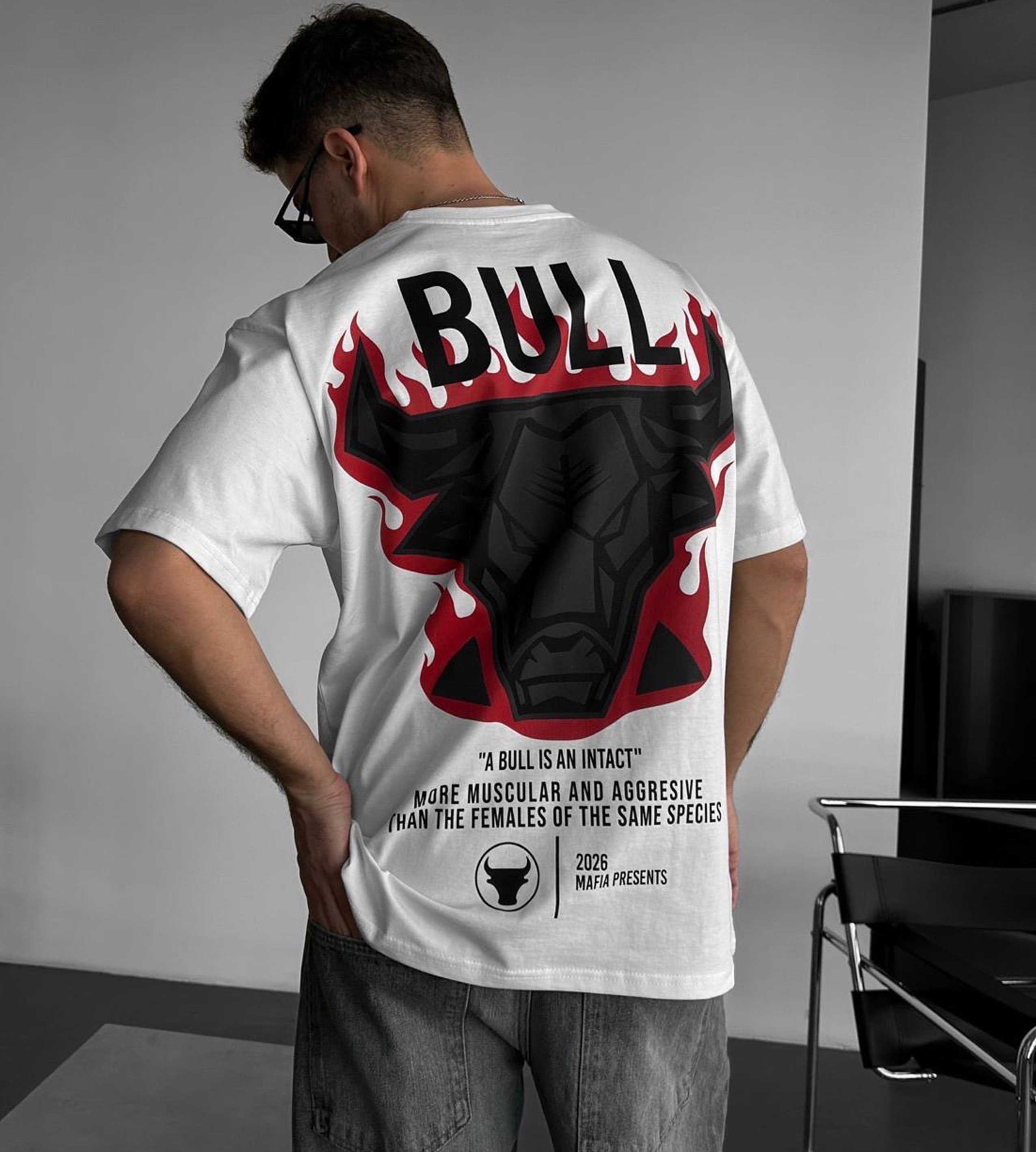 Oversized t-shirt -BULL- TR2302MF