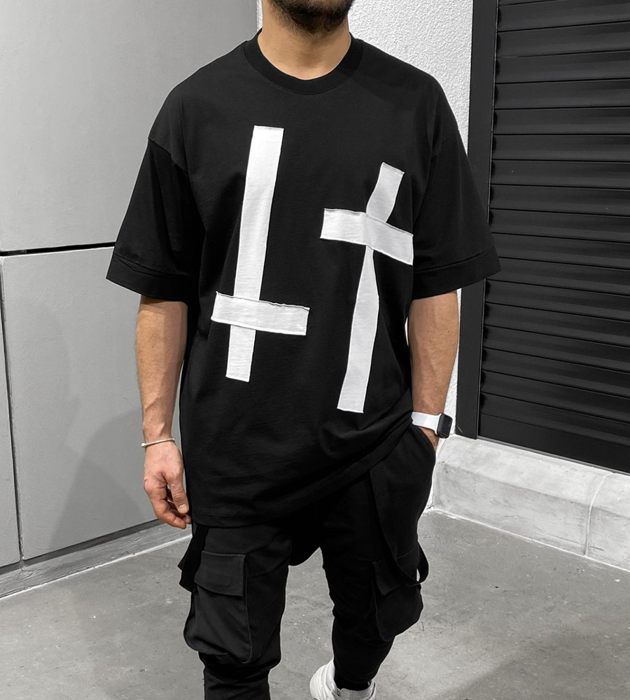 T-Shirt ανδρικό -Cross- TR51399BL