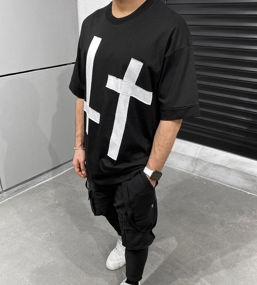 T-Shirt ανδρικό -Cross- TR51399BL
