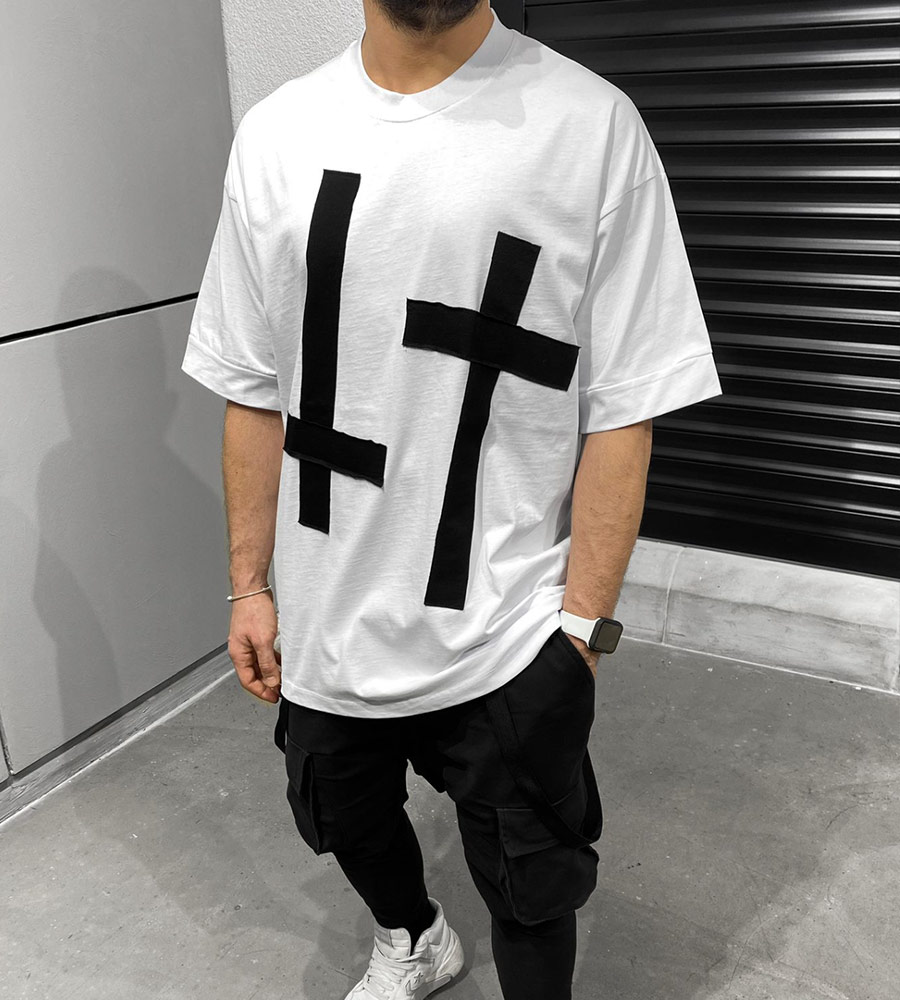 T-Shirt ανδρικό -Cross- TR51399BL