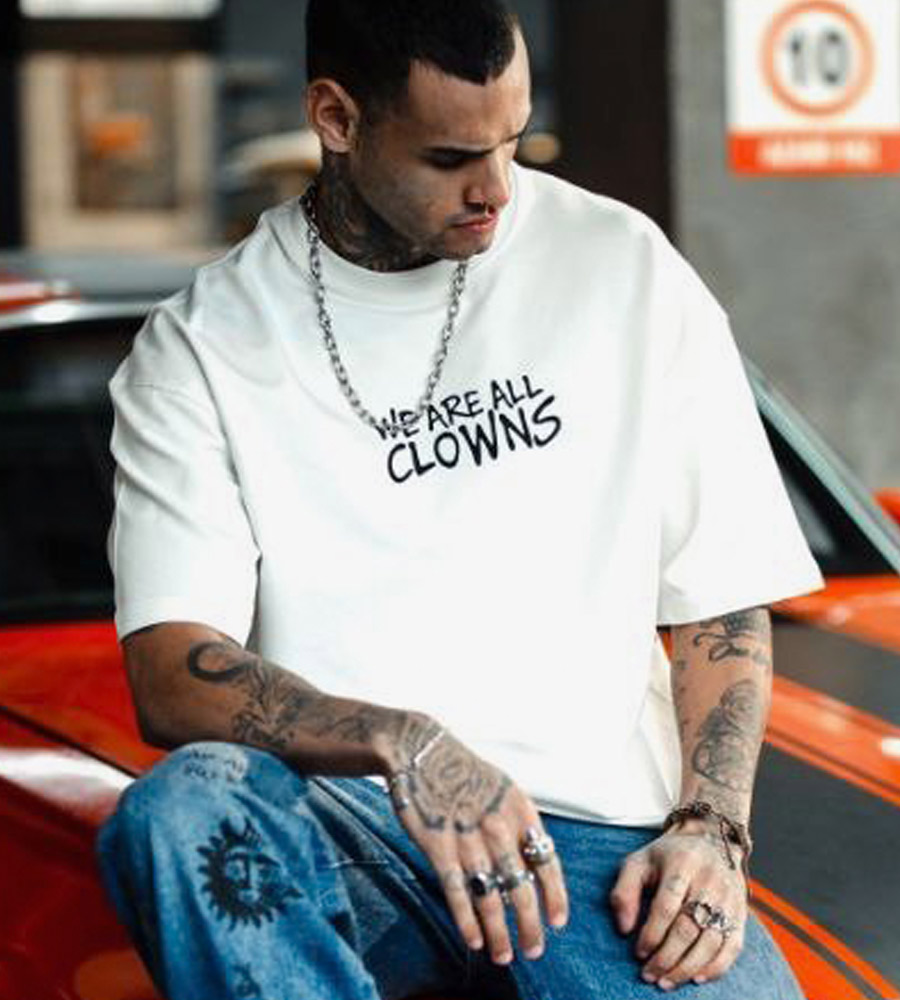 Oversized t-shirt -CLOWNS- TR057ES